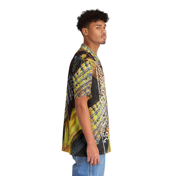 Guitar Portrait - Men's Hawaiian Shirt (AOP)