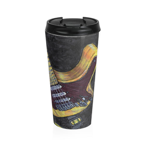 Guitar Portrait - Stainless Steel Travel Mug